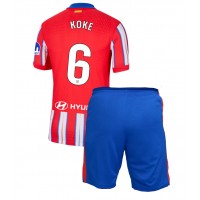 Dječji Nogometni Dres Atletico Madrid Koke #6 Domaci 2024-25 Kratak Rukav (+ Kratke hlače)